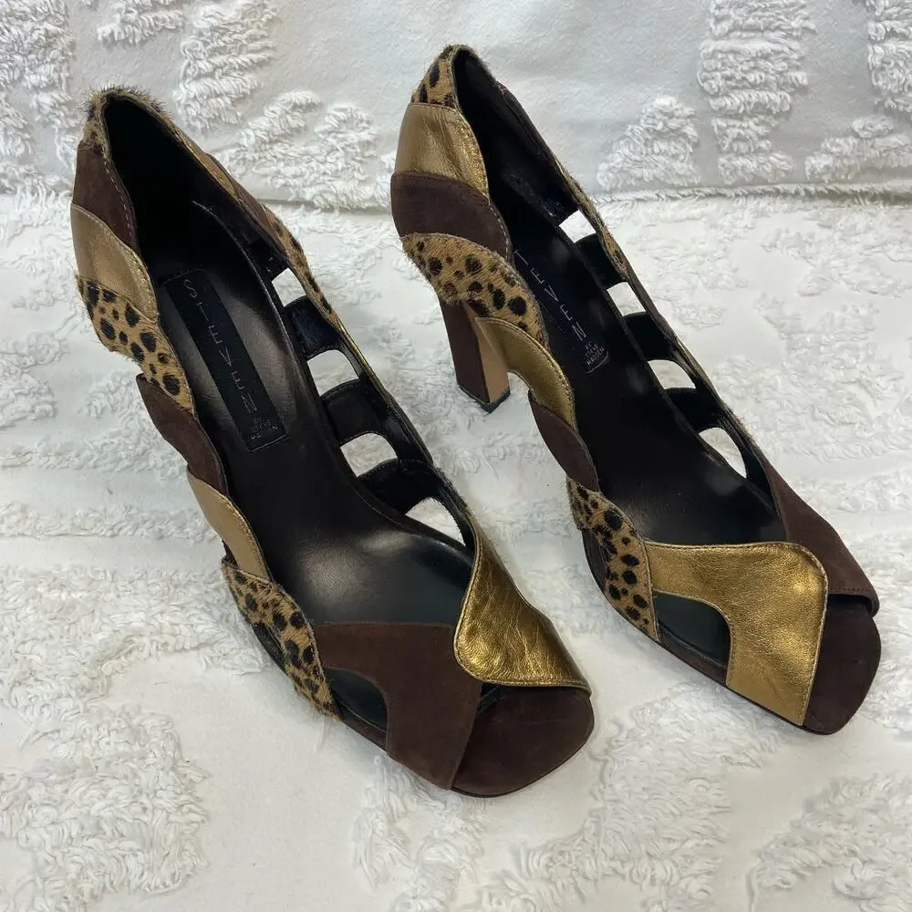 STEVEN by STEVE MADDEN Heels Suede and Leather Women's Sz 9.5 Nightwear Coquette